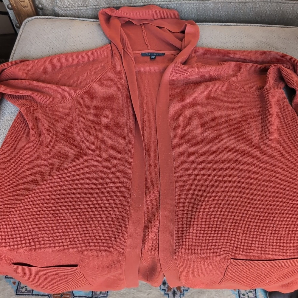 Cyrus Women's Cardigan Sweater Rust Size 1X - Picture 4 of 6